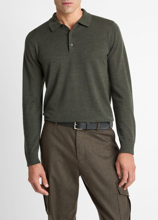 VINCE Everyday - Wool Polo Sweater in Sweaters