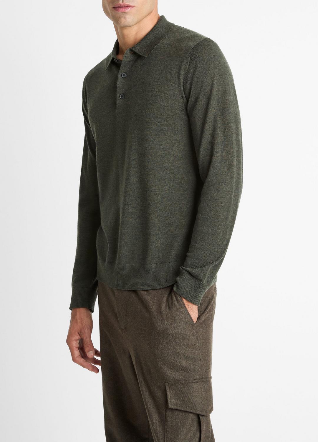 VINCE Everyday - Wool Polo Sweater in Sweaters