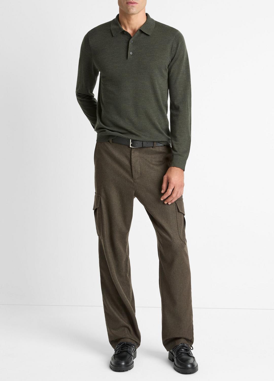 VINCE Everyday - Wool Polo Sweater in Sweaters