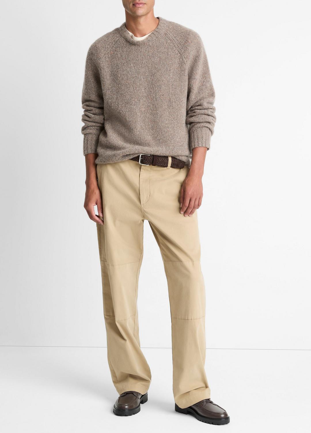 VINCE Popular - Donegal Cashmere Raglan-Sleeve Sweater in Crew Neck