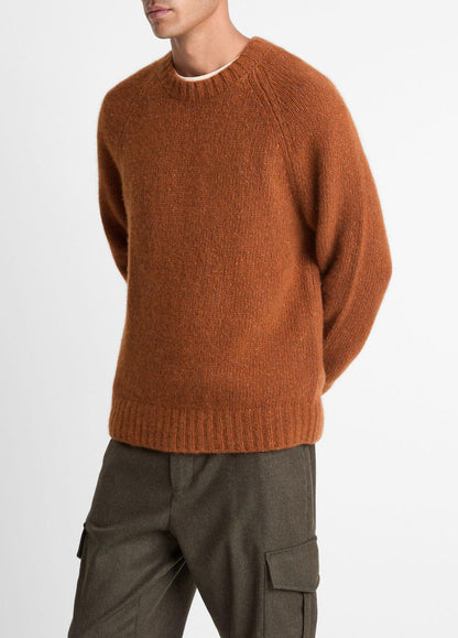 VINCE Essential - Donegal Cashmere Raglan-Sleeve Sweater in Crew Neck