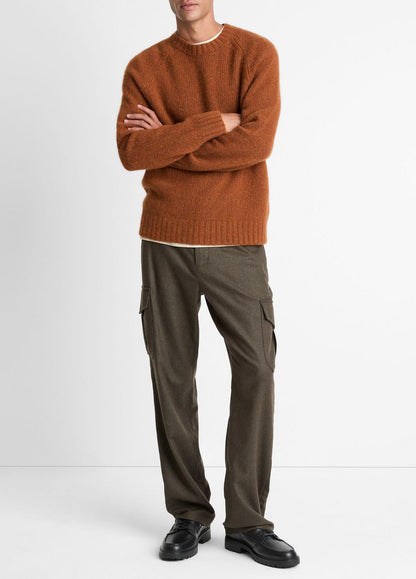VINCE Essential - Donegal Cashmere Raglan-Sleeve Sweater in Crew Neck