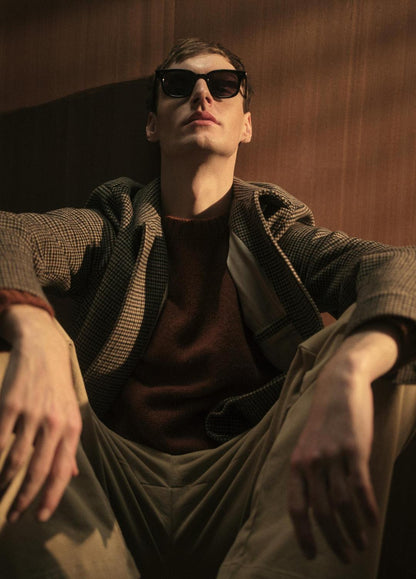 VINCE Essential - Donegal Cashmere Raglan-Sleeve Sweater in Crew Neck