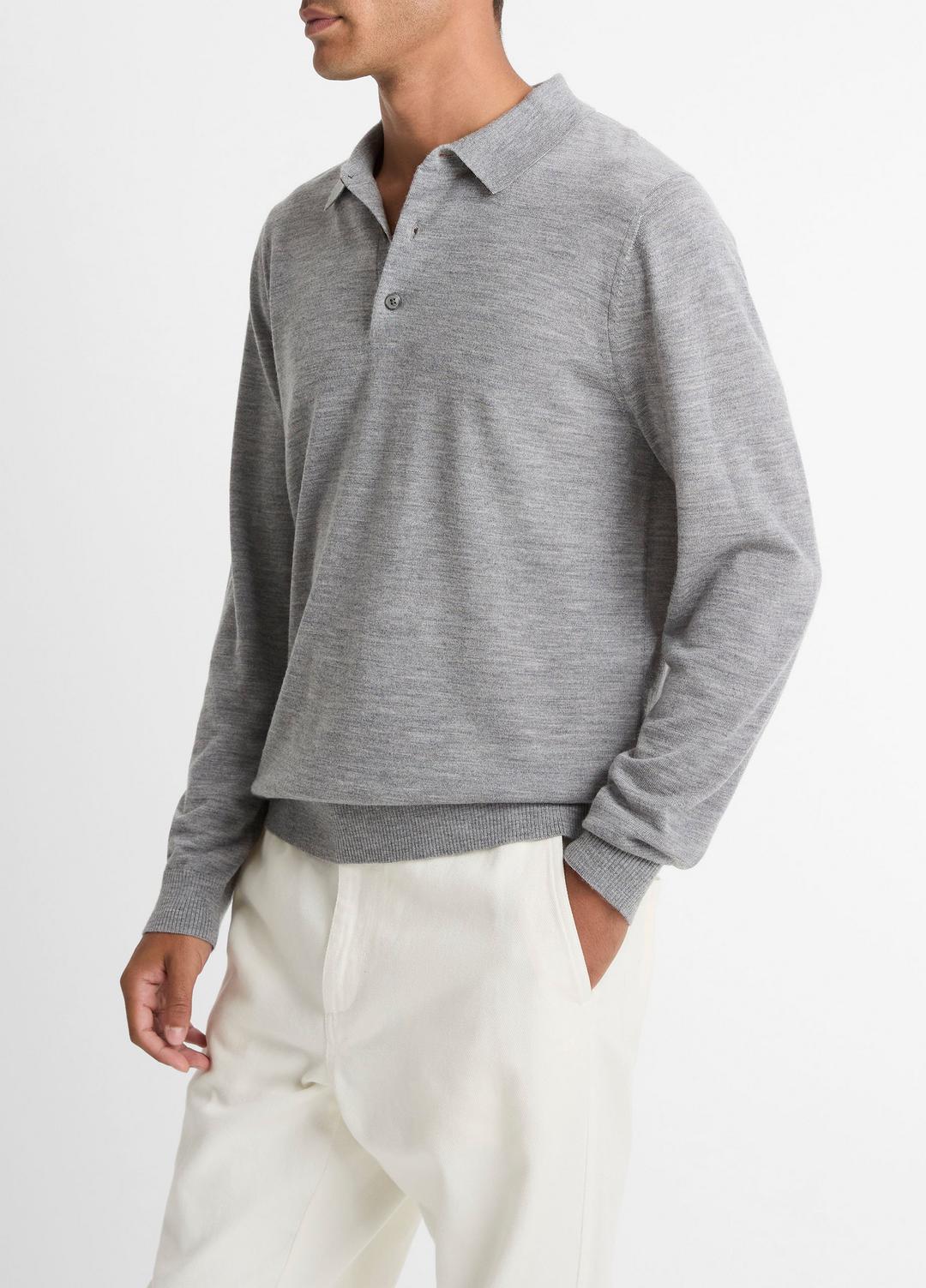 VINCE Featured - Wool Polo Sweater in Sweaters