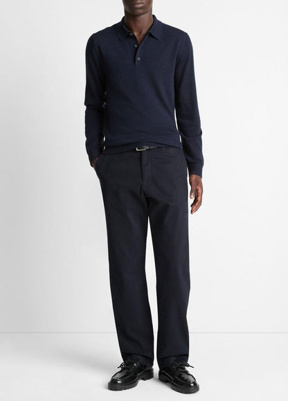 VINCE Premium - Wool Polo Sweater in Sweaters