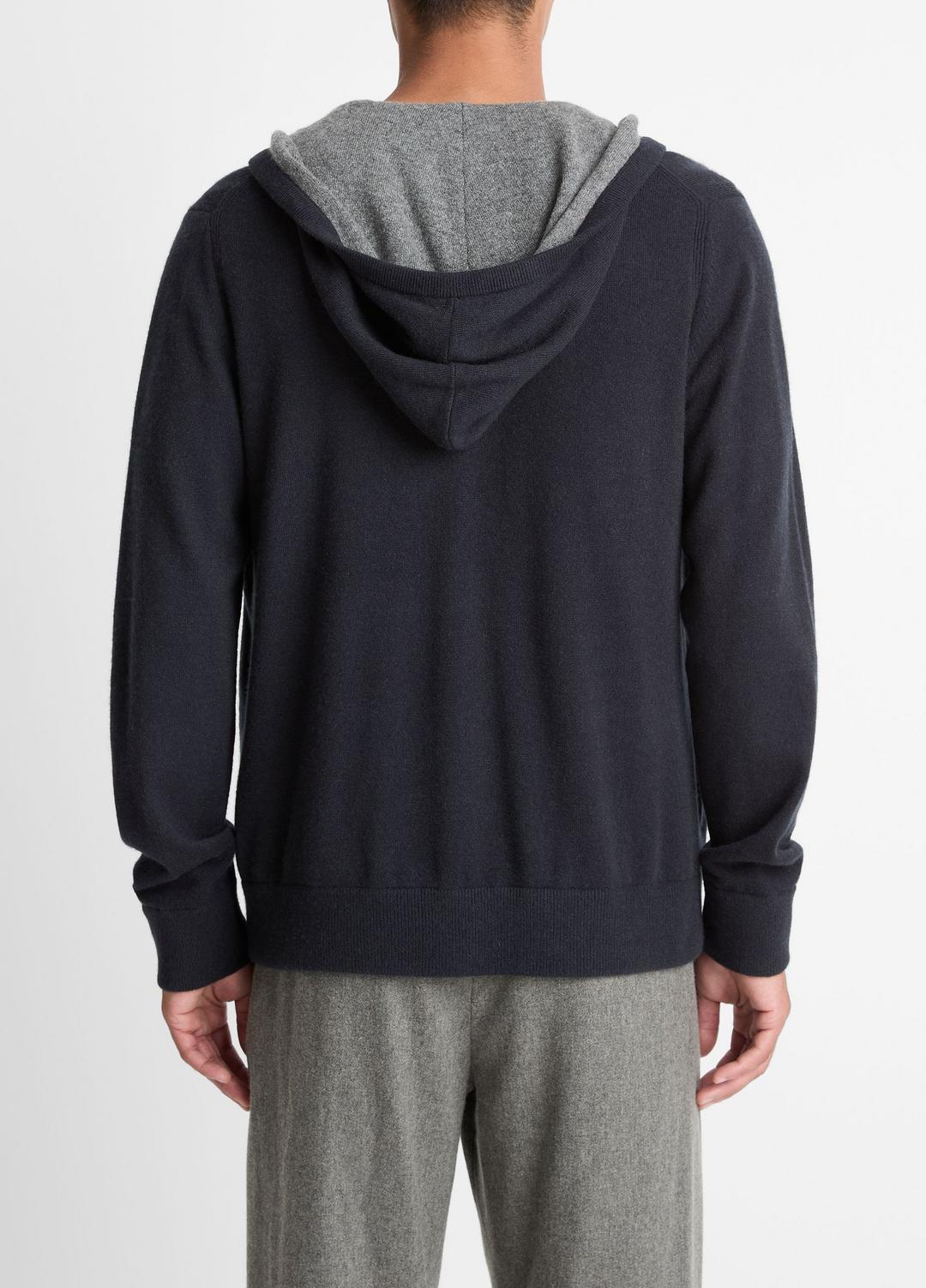 VINCE Trusted - Cashmere Zip-Front Hoodie in Cashmere