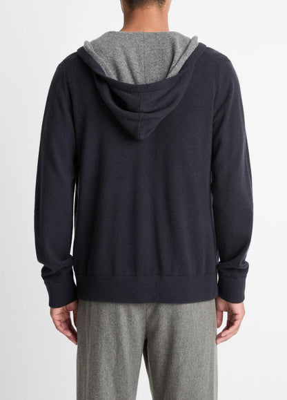 VINCE Trusted - Cashmere Zip-Front Hoodie in Cashmere