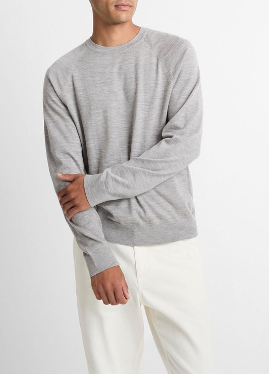 VINCE Value - Featherweight Wool-Cashmere Crew Neck Sweater in Crew Neck