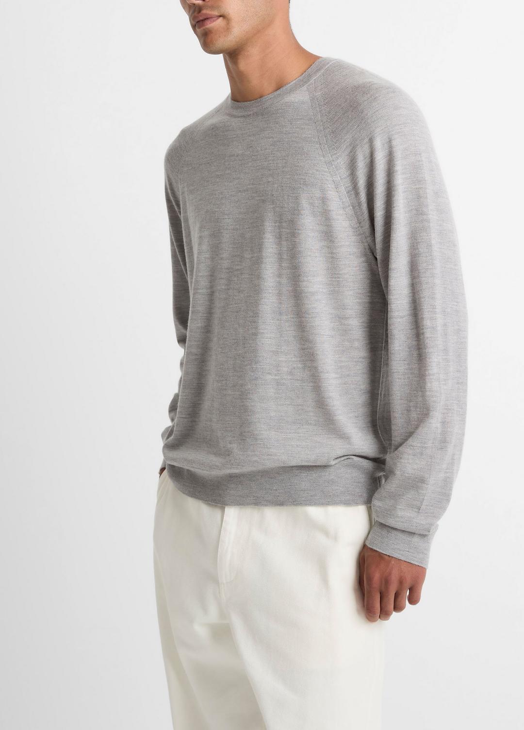 VINCE Value - Featherweight Wool-Cashmere Crew Neck Sweater in Crew Neck