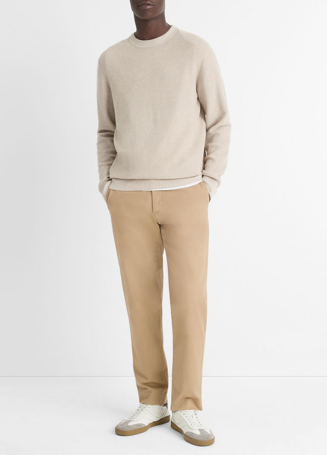 VINCE Trusted - Geo-Jacquard Wool-Blend Crew Neck Sweater in Crew Neck