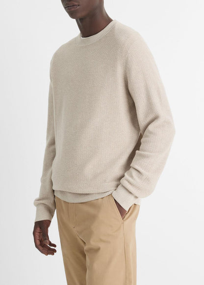 VINCE Trusted - Geo-Jacquard Wool-Blend Crew Neck Sweater in Crew Neck