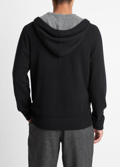 VINCE Signature - Cashmere Zip-Front Hoodie in Cashmere