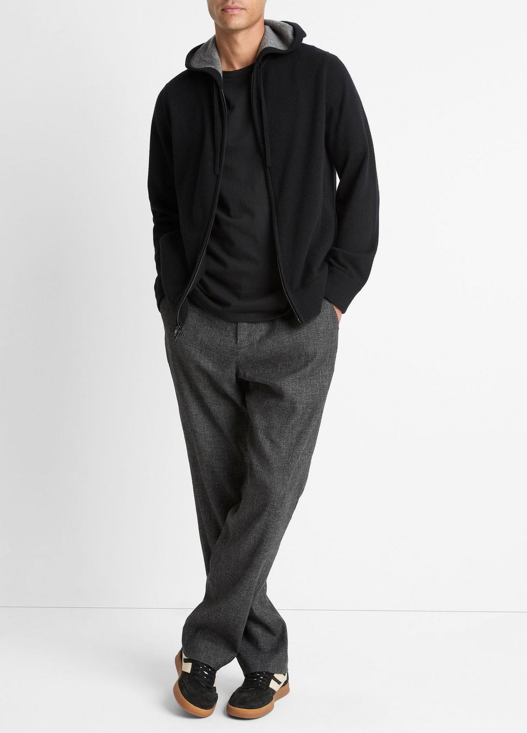 VINCE Signature - Cashmere Zip-Front Hoodie in Cashmere