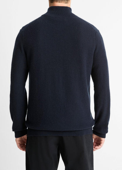 VINCE Classic - Plush Cashmere Quarter-Zip Sweater in Quarter Zip