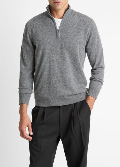 VINCE Discount - Cashmere Quarter-Zip Sweater in Quarter Zip