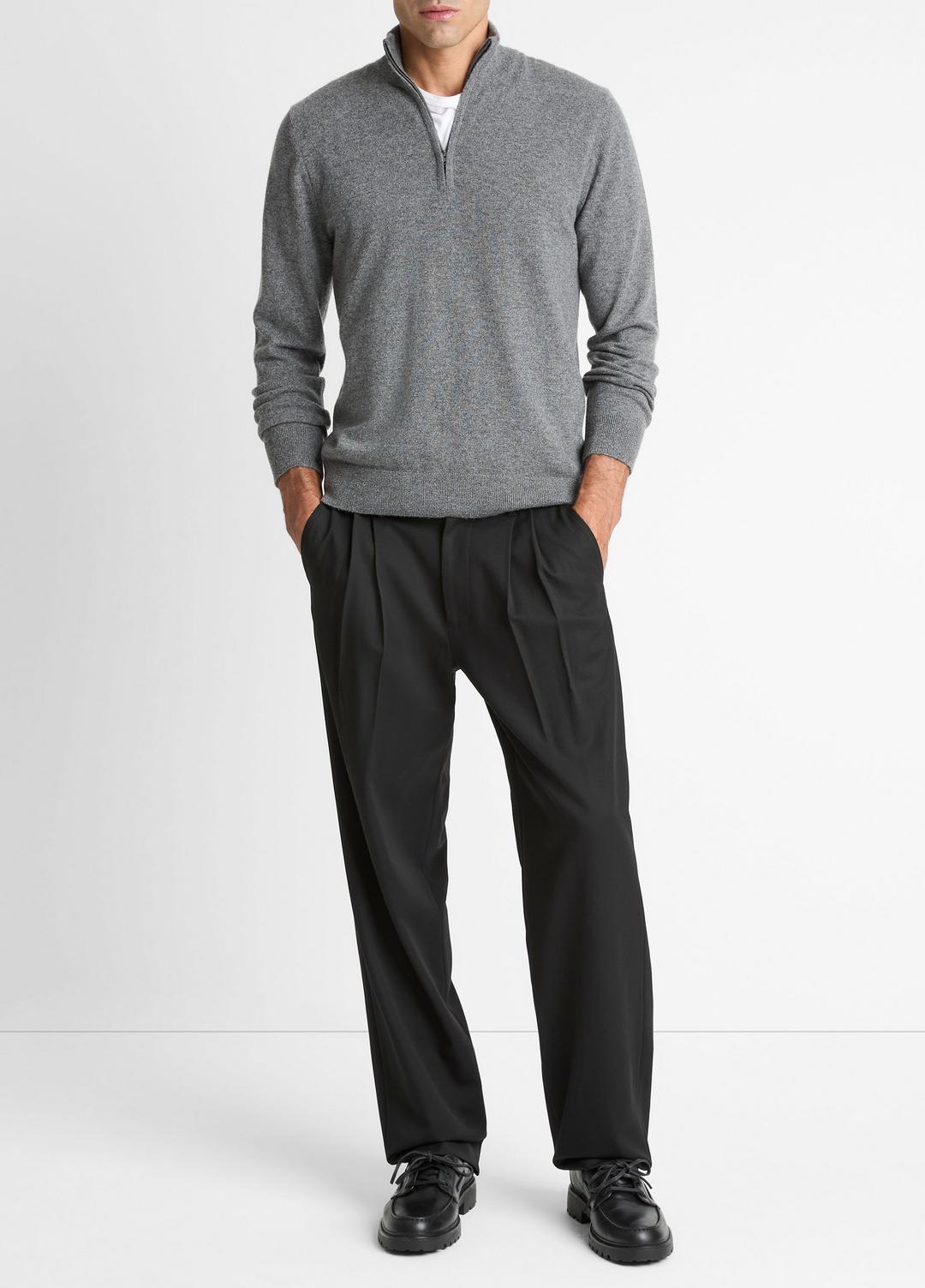 VINCE Discount - Cashmere Quarter-Zip Sweater in Quarter Zip