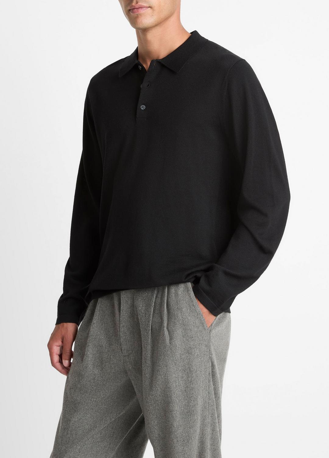 VINCE Exclusive - Wool Polo Sweater in Sweaters