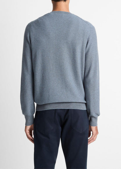 VINCE Essential - Geo-Jacquard Wool-Blend Crew Neck Sweater in Crew Neck