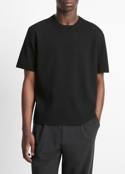 VINCE Featured - Milano Short-Sleeve Crew Neck Sweater in Crew Neck