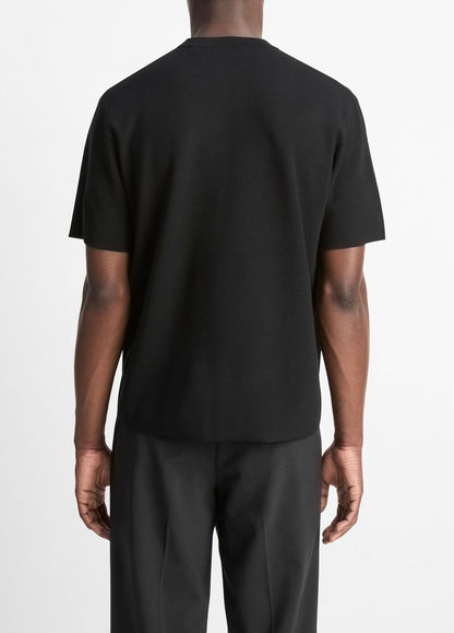 VINCE Featured - Milano Short-Sleeve Crew Neck Sweater in Crew Neck