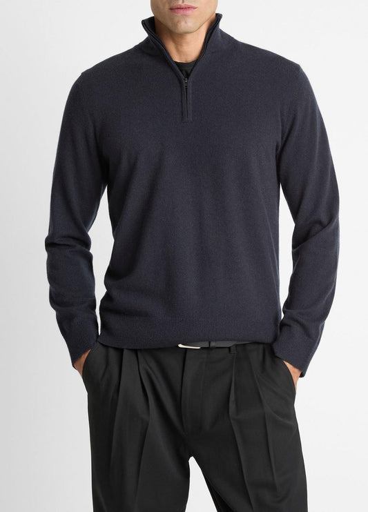VINCE Hot Sale - Cashmere Quarter-Zip Sweater in Quarter Zip