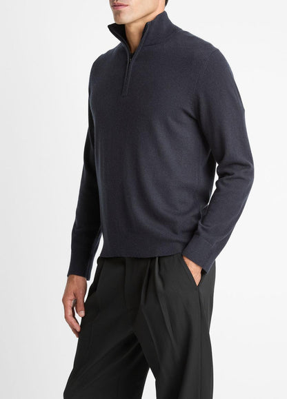 VINCE Hot Sale - Cashmere Quarter-Zip Sweater in Quarter Zip