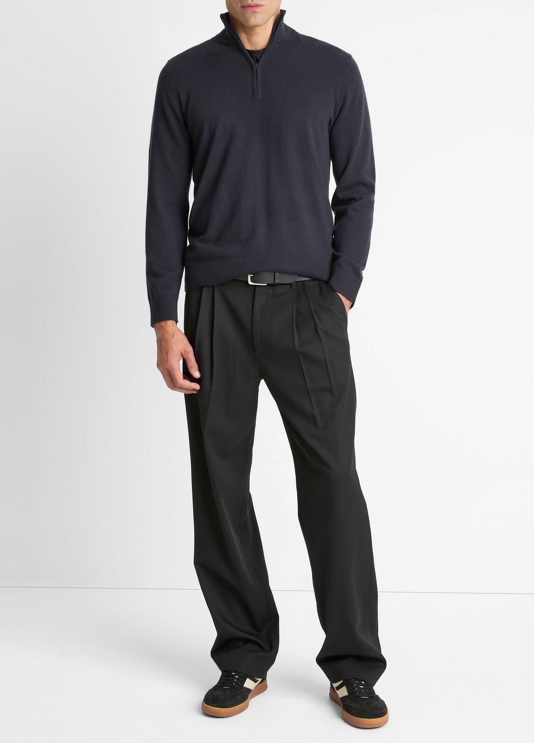 VINCE Hot Sale - Cashmere Quarter-Zip Sweater in Quarter Zip