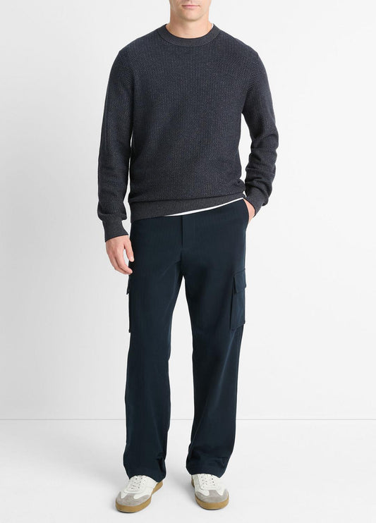 VINCE Hot Sale - Geo-Jacquard Wool-Blend Crew Neck Sweater in Crew Neck