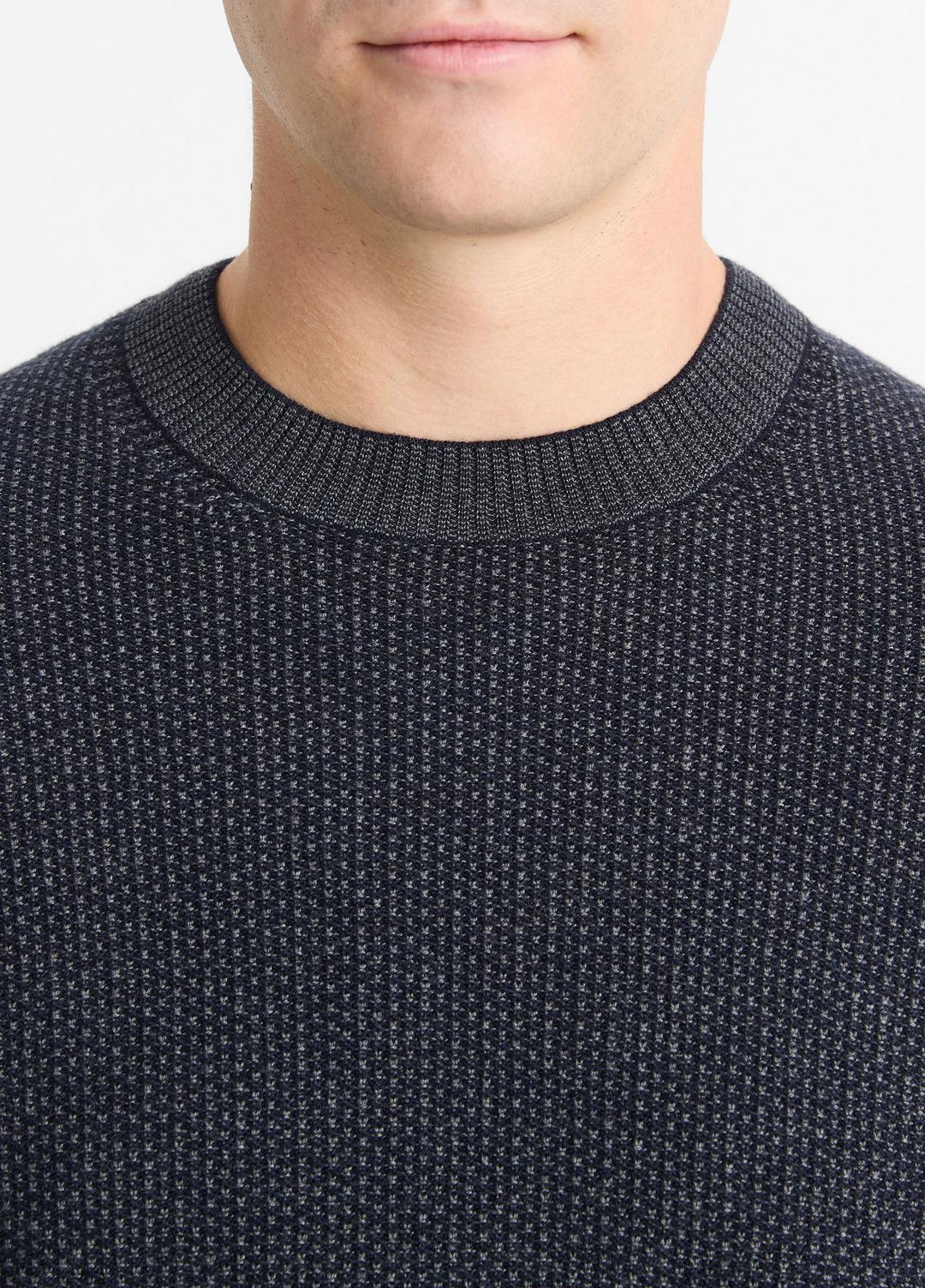 VINCE Hot Sale - Geo-Jacquard Wool-Blend Crew Neck Sweater in Crew Neck