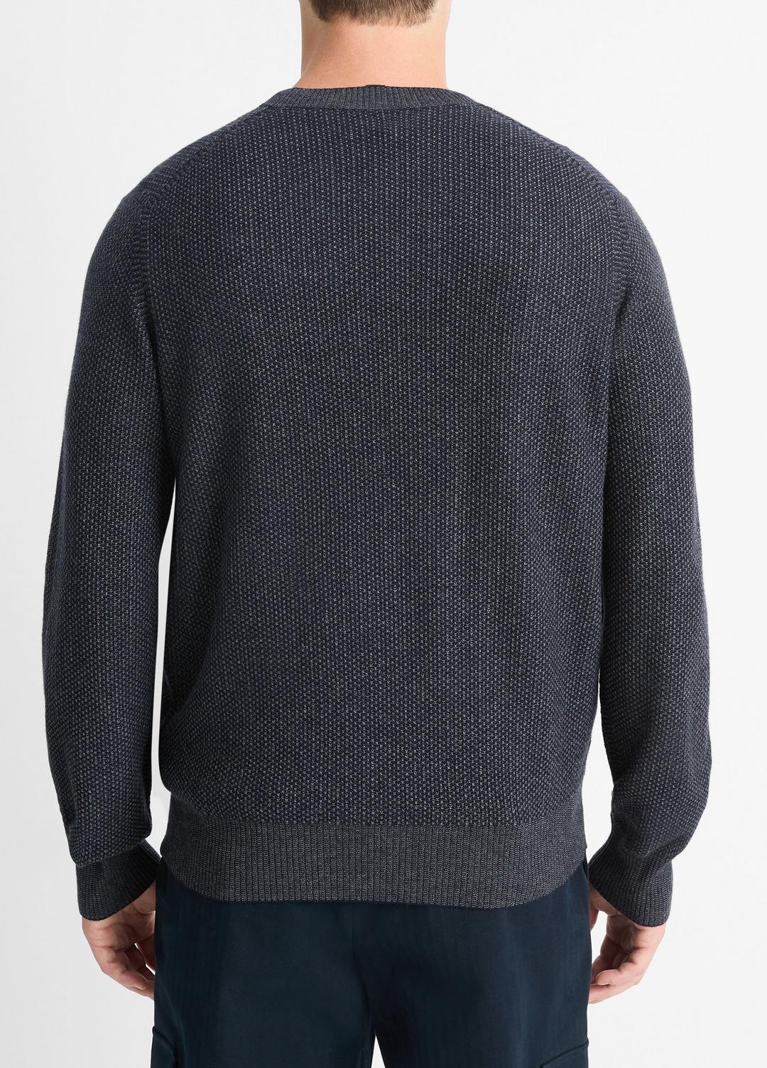 VINCE Hot Sale - Geo-Jacquard Wool-Blend Crew Neck Sweater in Crew Neck