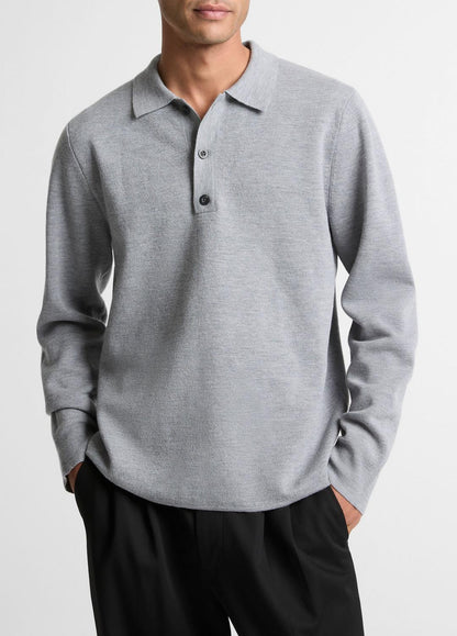 VINCE Popular - Italian Merino Wool Milano Polo Sweater in Sweaters
