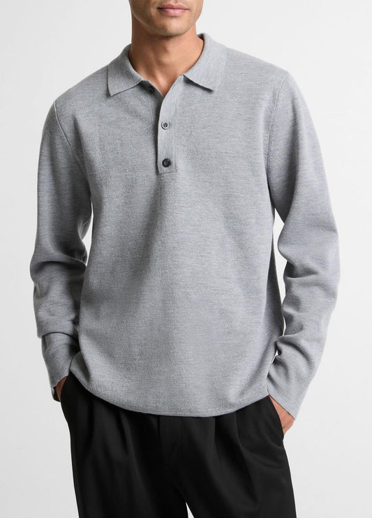 VINCE Popular - Italian Merino Wool Milano Polo Sweater in Sweaters