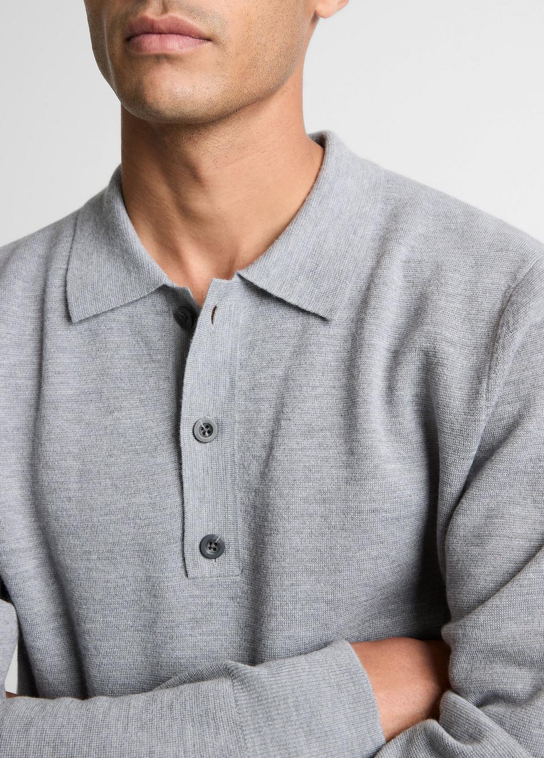 VINCE Popular - Italian Merino Wool Milano Polo Sweater in Sweaters