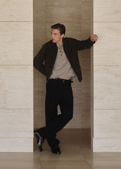 VINCE Popular - Italian Merino Wool Milano Polo Sweater in Sweaters