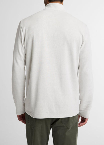 VINCE Deals - Double-Face Cotton-Blend Quarter-Zip Pullover in Quarter Zip