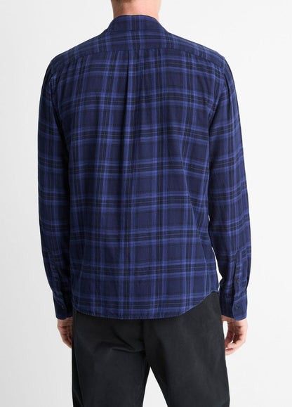 VINCE Featured - Big Horn Plaid Cotton Button-Front Shirt in Long Sleeve