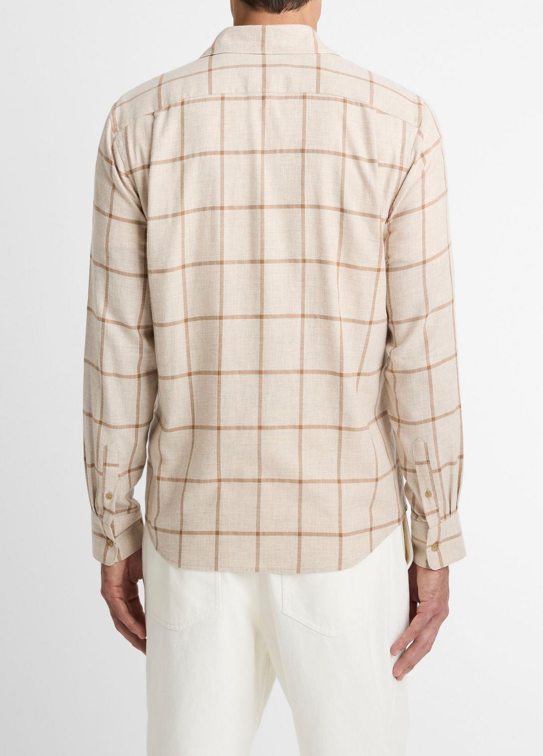 VINCE Special Offer - Rockery Plaid Cotton Button-Front Shirt in Long Sleeve