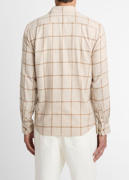 VINCE Special Offer - Rockery Plaid Cotton Button-Front Shirt in Long Sleeve