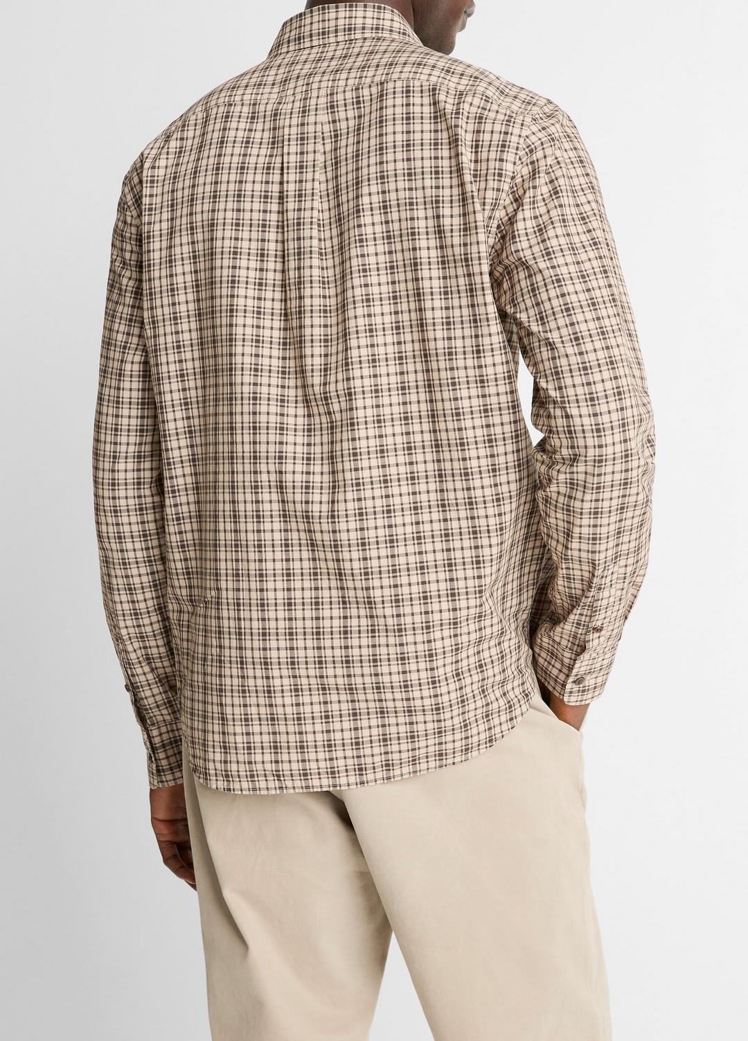 VINCE Best Price - Great Falls Plaid Cotton Button-Front Shirt in Long Sleeve