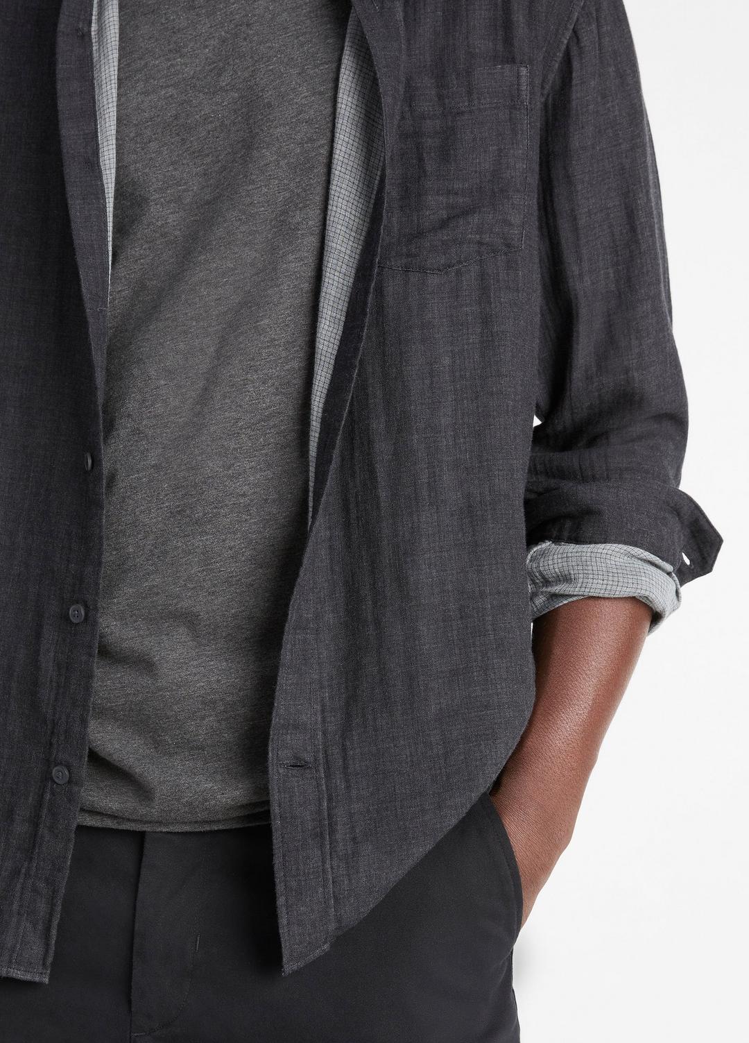 VINCE Top Pick - Double Face Long Sleeve in Long Sleeve