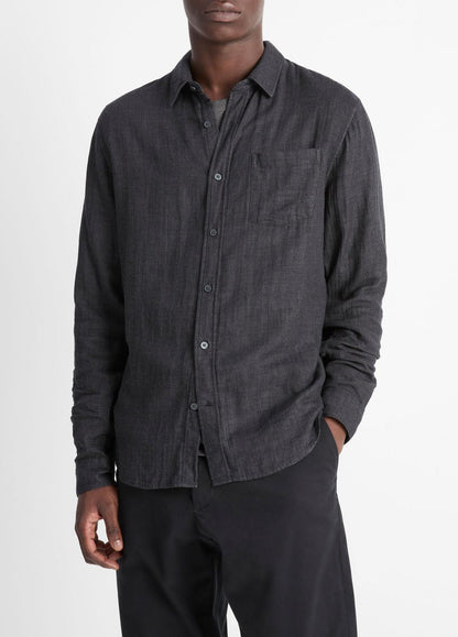 VINCE Top Pick - Double Face Long Sleeve in Long Sleeve