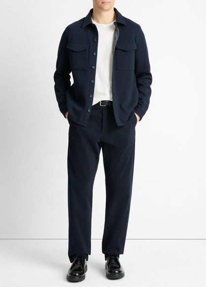 VINCE Smart Buy - Double-Knit Cotton-Blend Piqué Shirt Jacket in Shirt Jackets