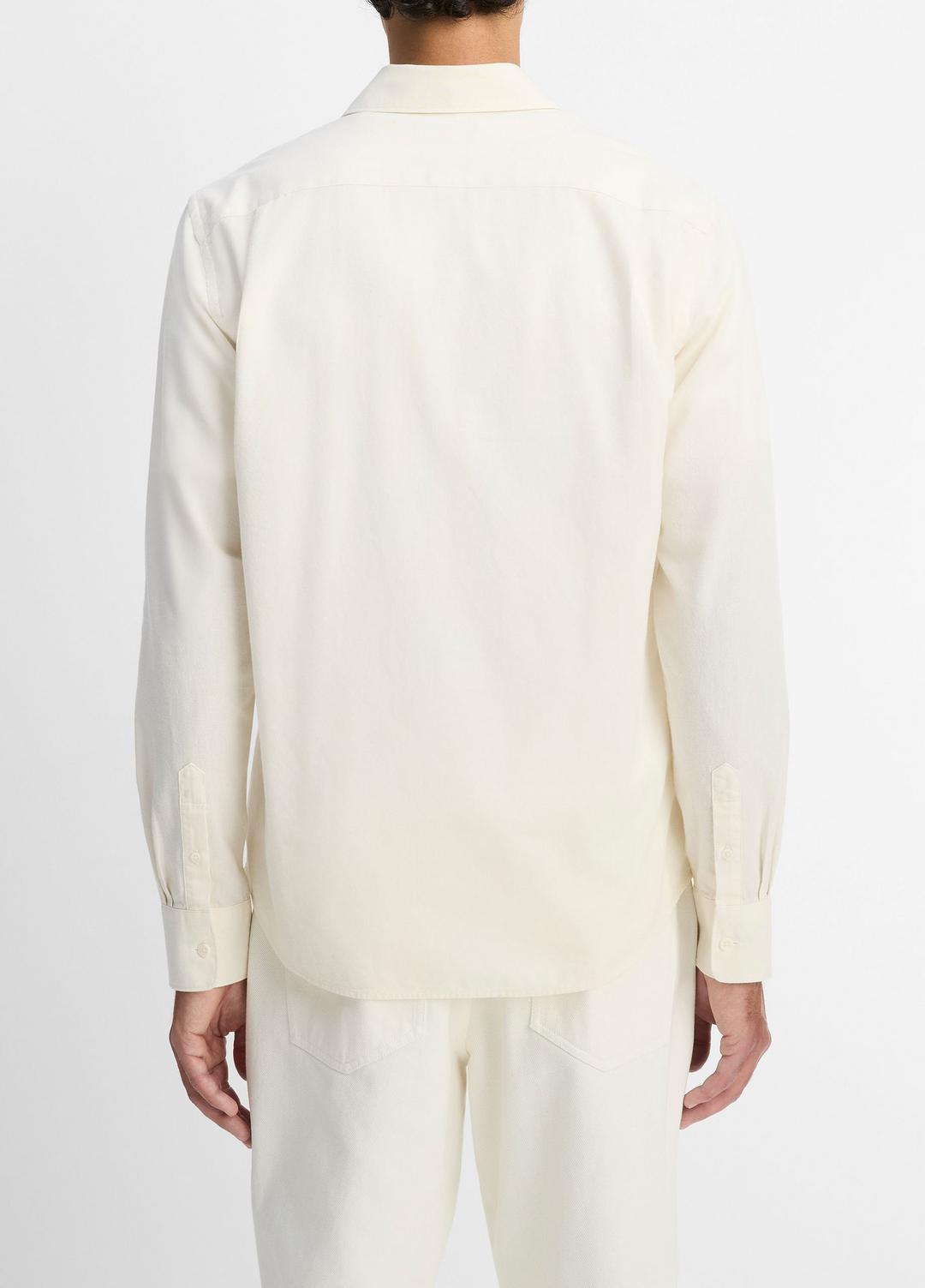 VINCE Featured - Cotton Chambray Button-Front Shirt in Long Sleeve