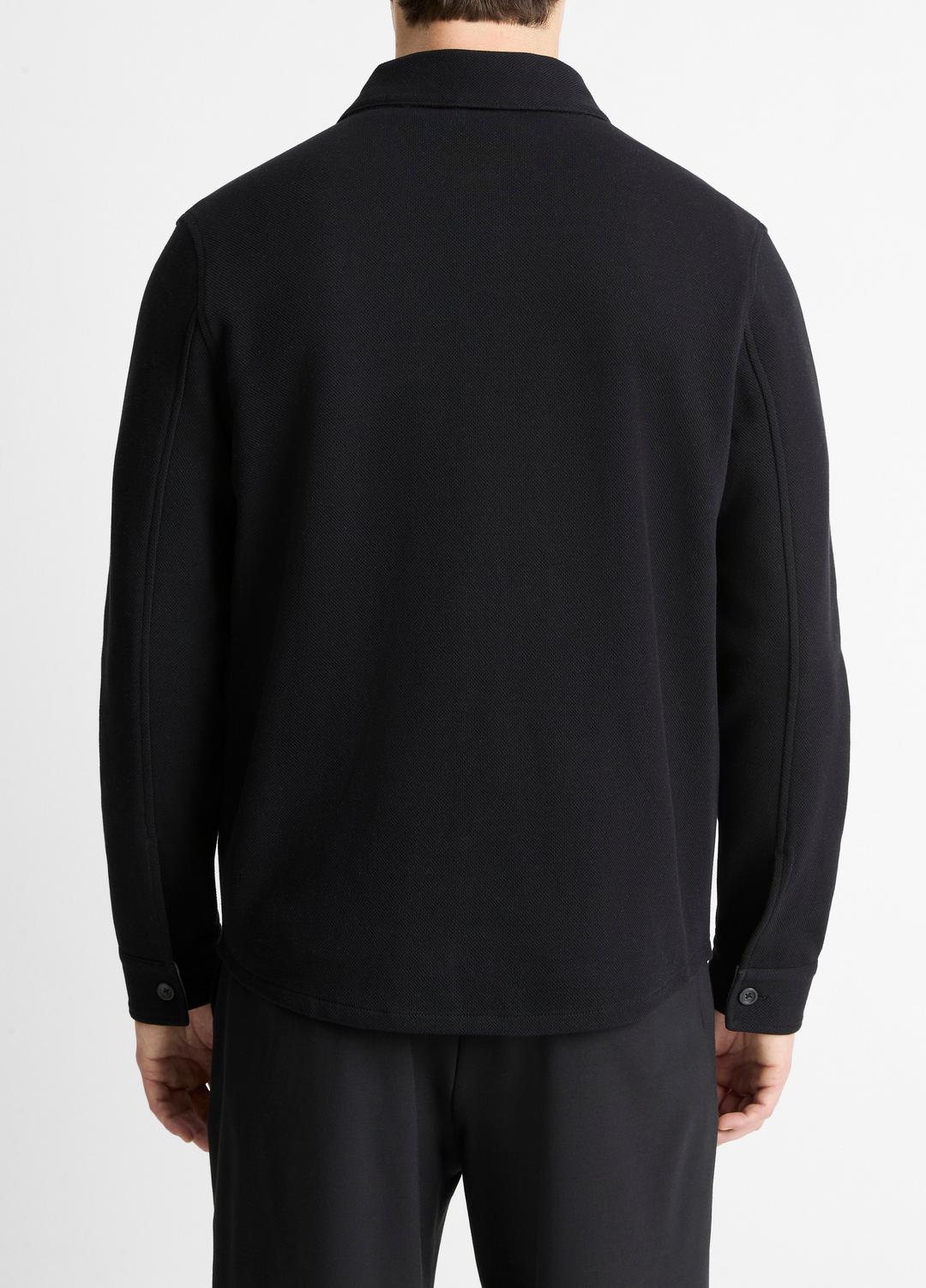 VINCE Featured - Double-Knit Cotton-Blend Piqué Shirt Jacket in Shirt Jackets
