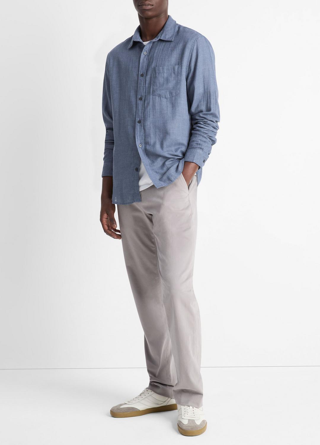 VINCE Sale - Double Face Long Sleeve in Long Sleeve