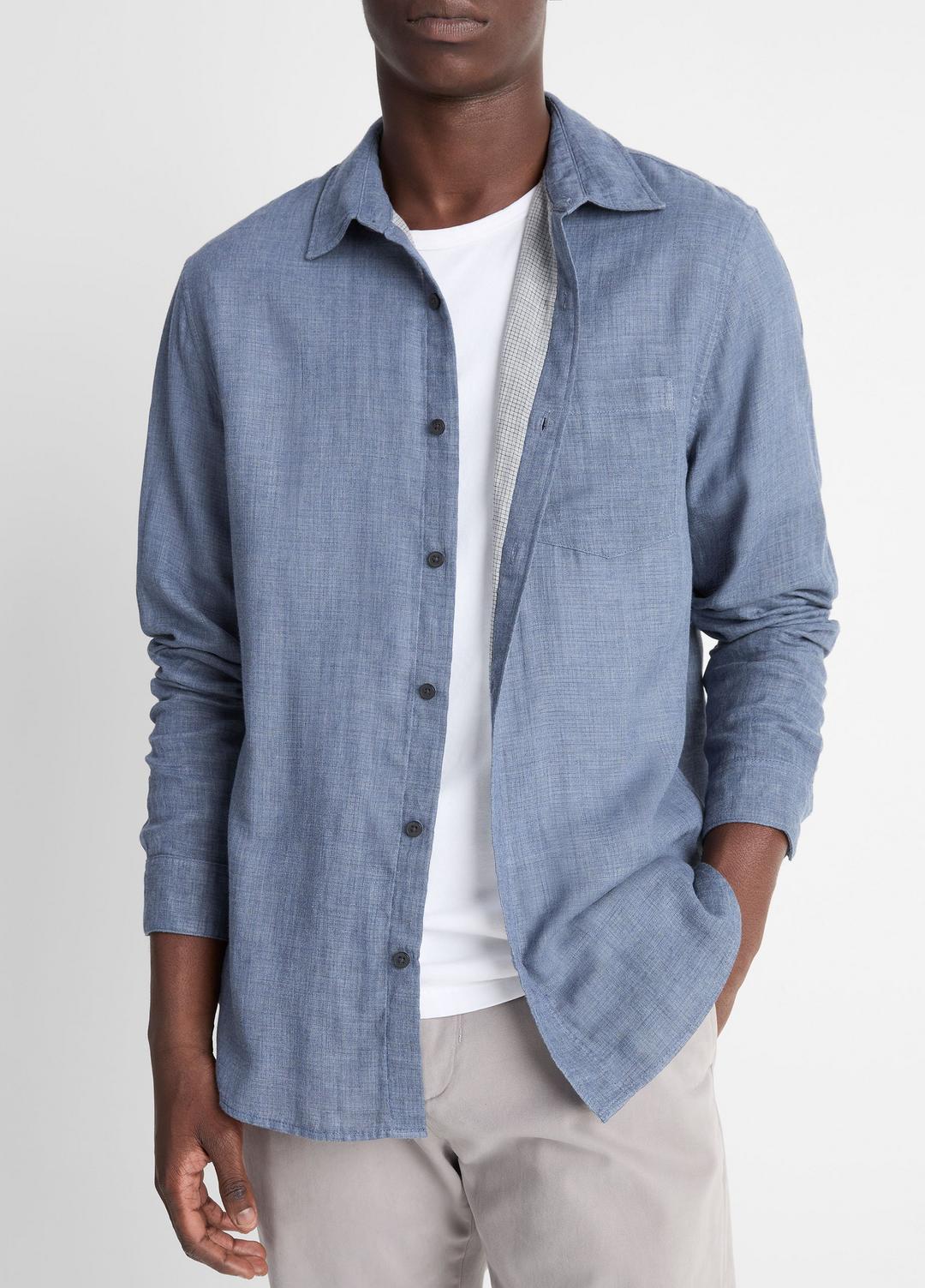 VINCE Sale - Double Face Long Sleeve in Long Sleeve