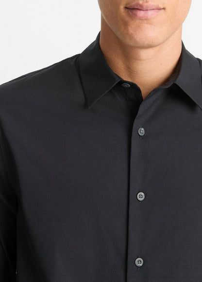 VINCE Featured - Stretch-Cotton Poplin Shirt in Long Sleeve