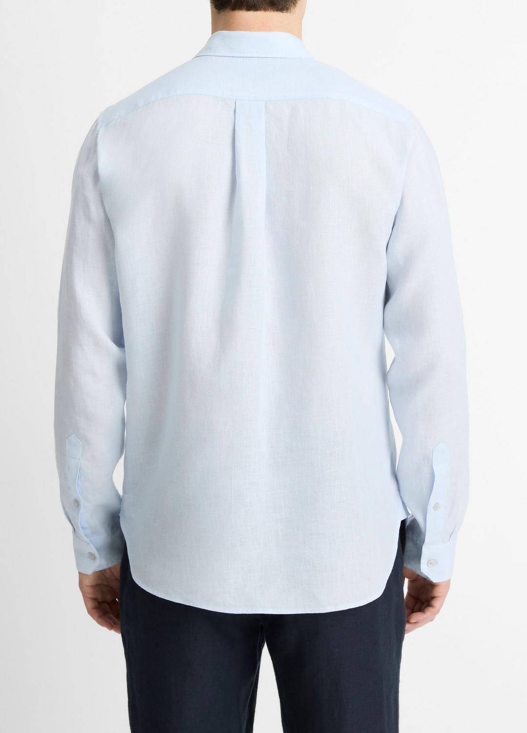 VINCE Customer Favorite - Linen Long-Sleeve Shirt in Long Sleeve