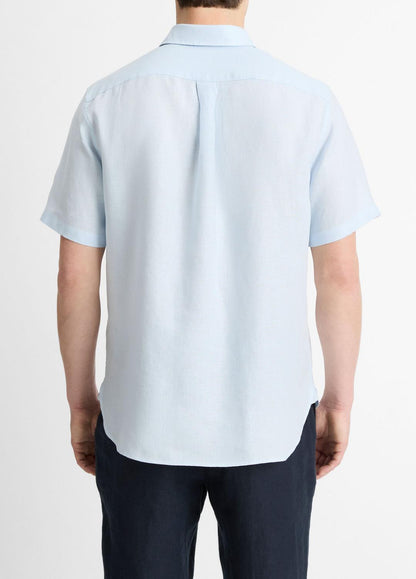 VINCE New - Linen Short-Sleeve Shirt in Short Sleeve