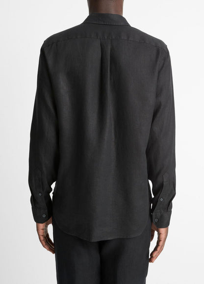 VINCE Trending - Linen Long-Sleeve Shirt in Long Sleeve